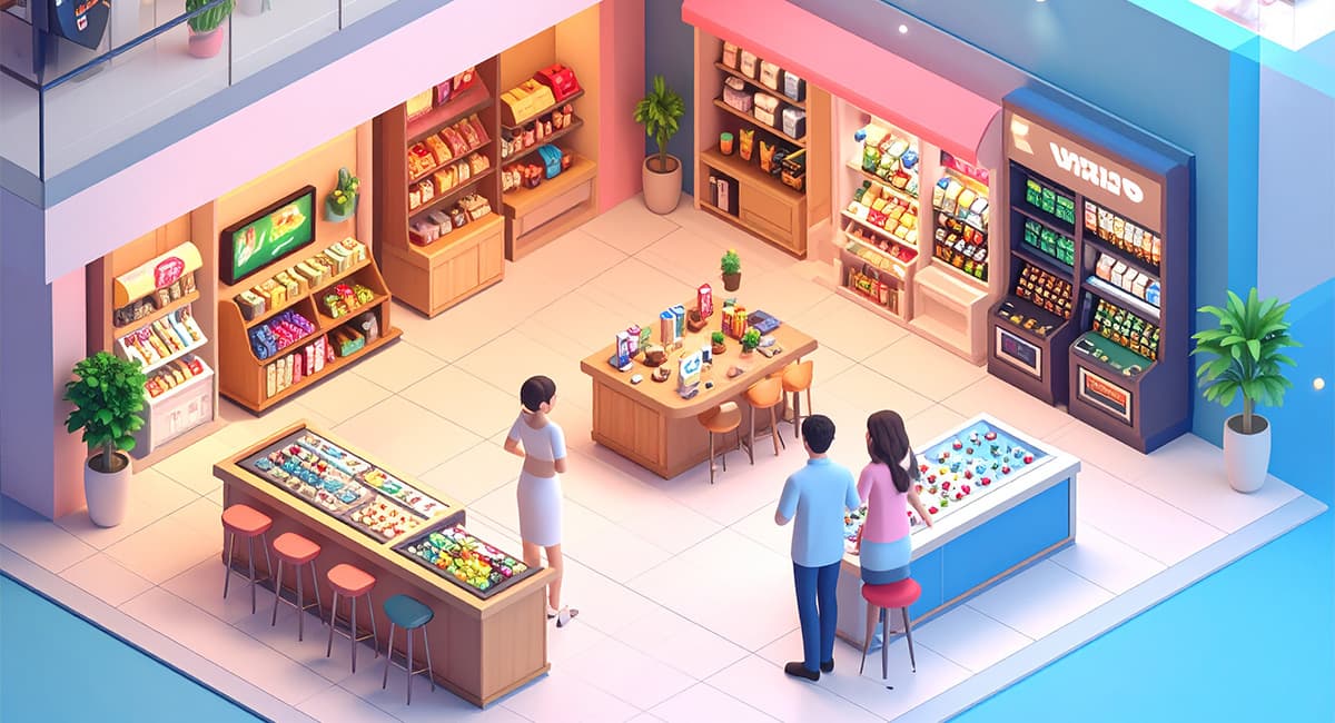 お店にガチャガチャがあるか?