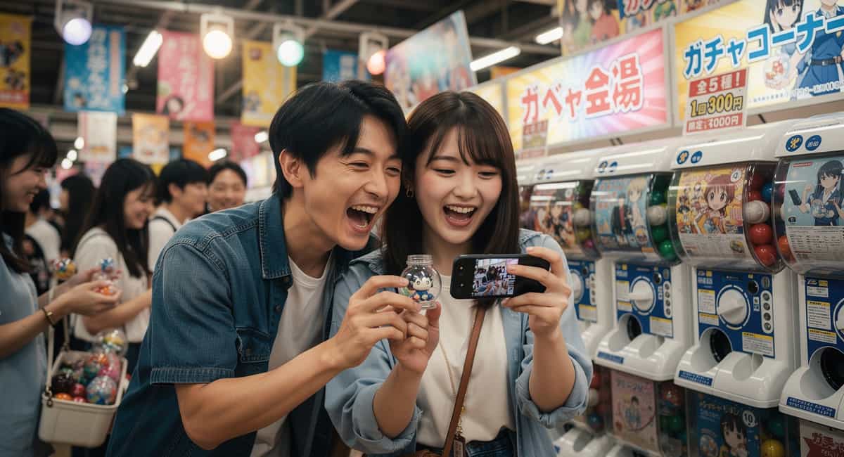 ガチャをSNSの動画撮影