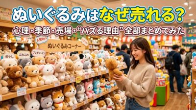 ぬいぐるみはなぜ売れる？心理・季節・売場…“バズる理由”全部まとめてみた